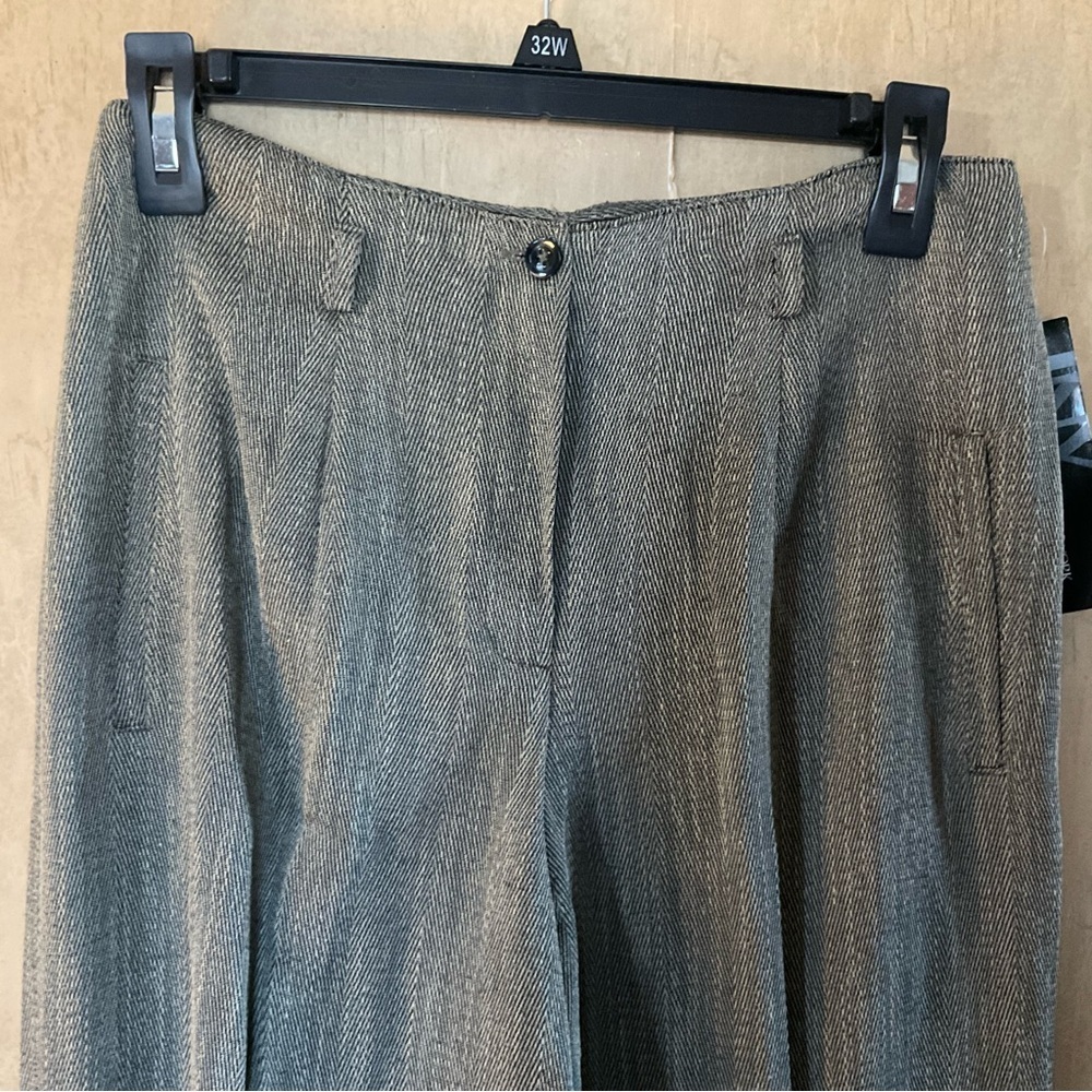 Jones New York Women Size 4 Dress Pants Wide Leg Gray - Picture 8 of 8